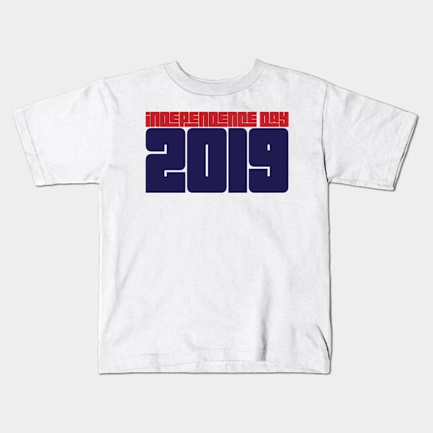 4th of july Kids T-Shirt by Pinkfeathers